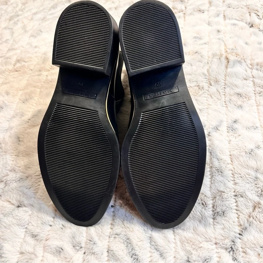 NWOB Kate Spade New York Solstice Black Rubber Rain Boots Sz-10